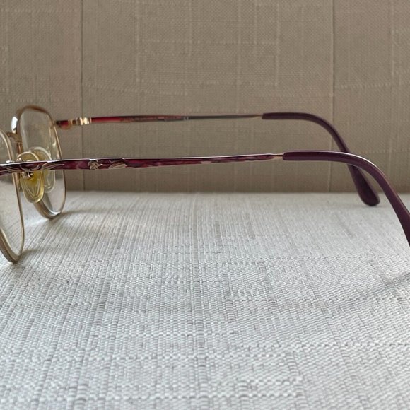 Vintage Laura Ashley Women Eyeglasses Frame LYDIA Gold Tone Glasses Made in Japa main image 6